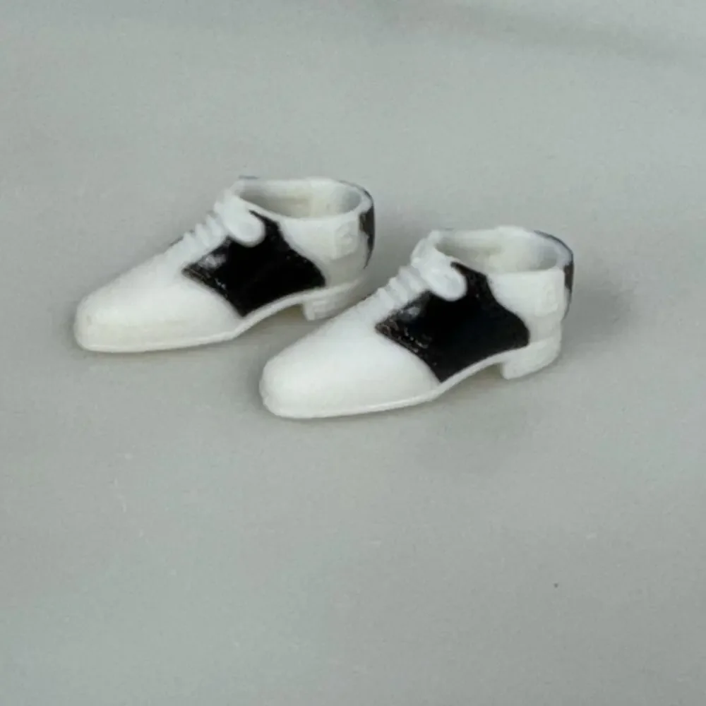Sold! $9.05 Barbie Doll Black & White Saddle Shoes